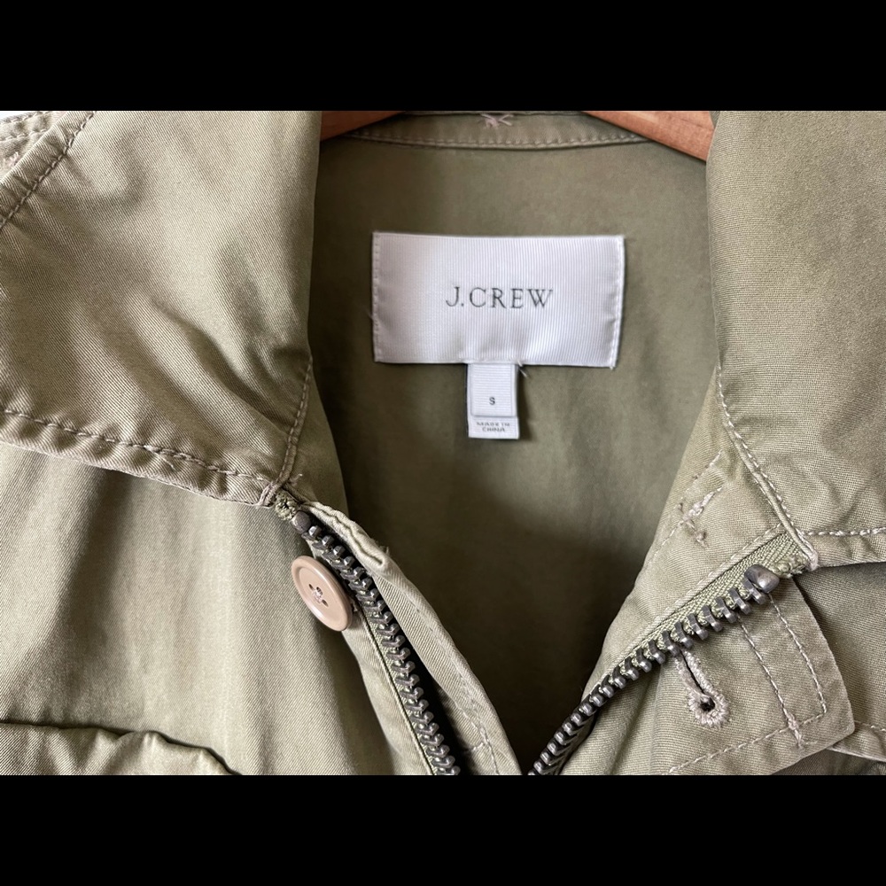Jcrew Small-Fatigue Jacket With Removable Hood - image 1